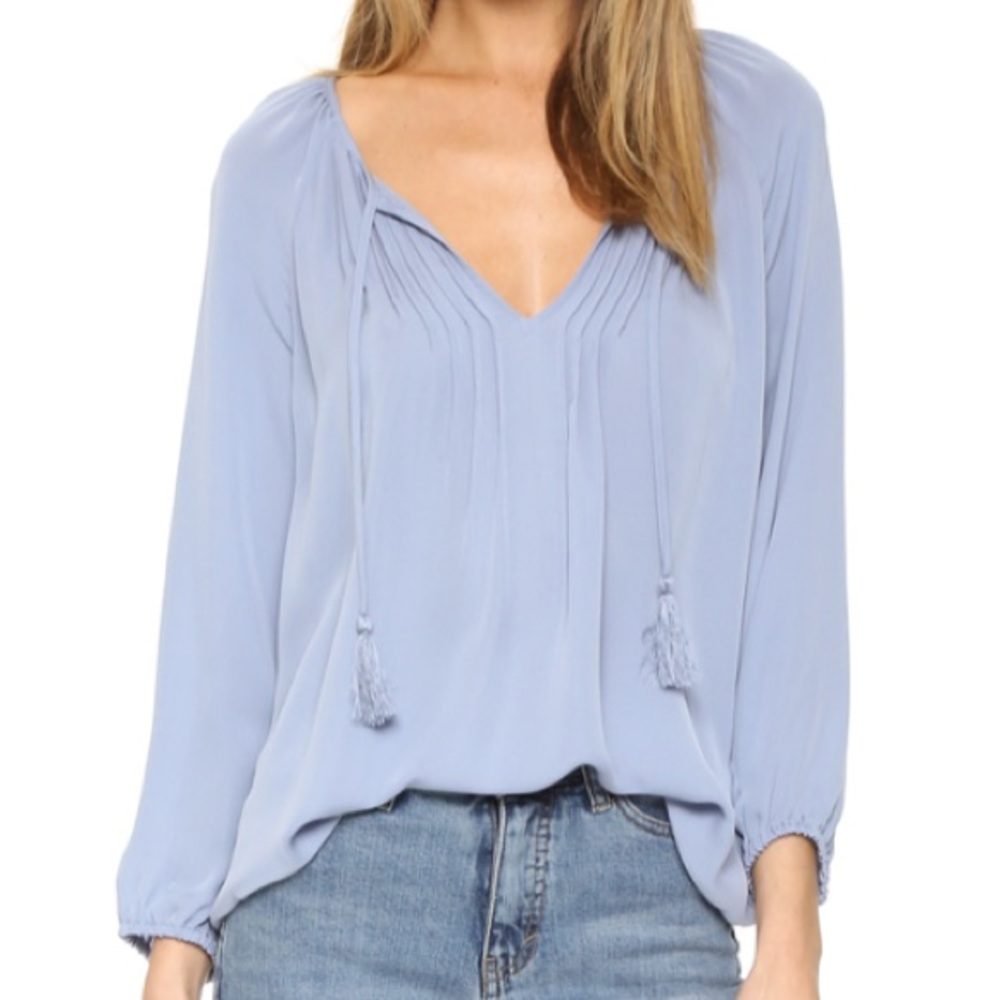 ❗️SOLD❗️Joie Georgette Silk Blouse in Daydream - Picture 4 of 8